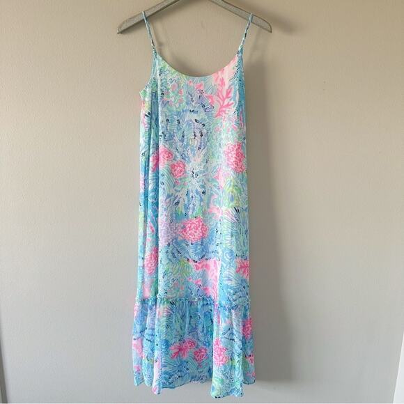 Lilly Pulitzer Winni Maxi Dress in Sink or Swim NEW - Picture 2 of 9